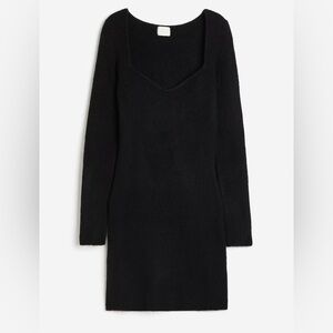 H&M Black Long Sleeve Dress